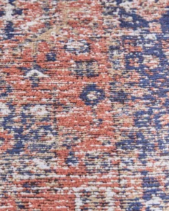 Beliani Matto Puuvilla Punainen/Sininen 140 X 200 Cm Kurin New