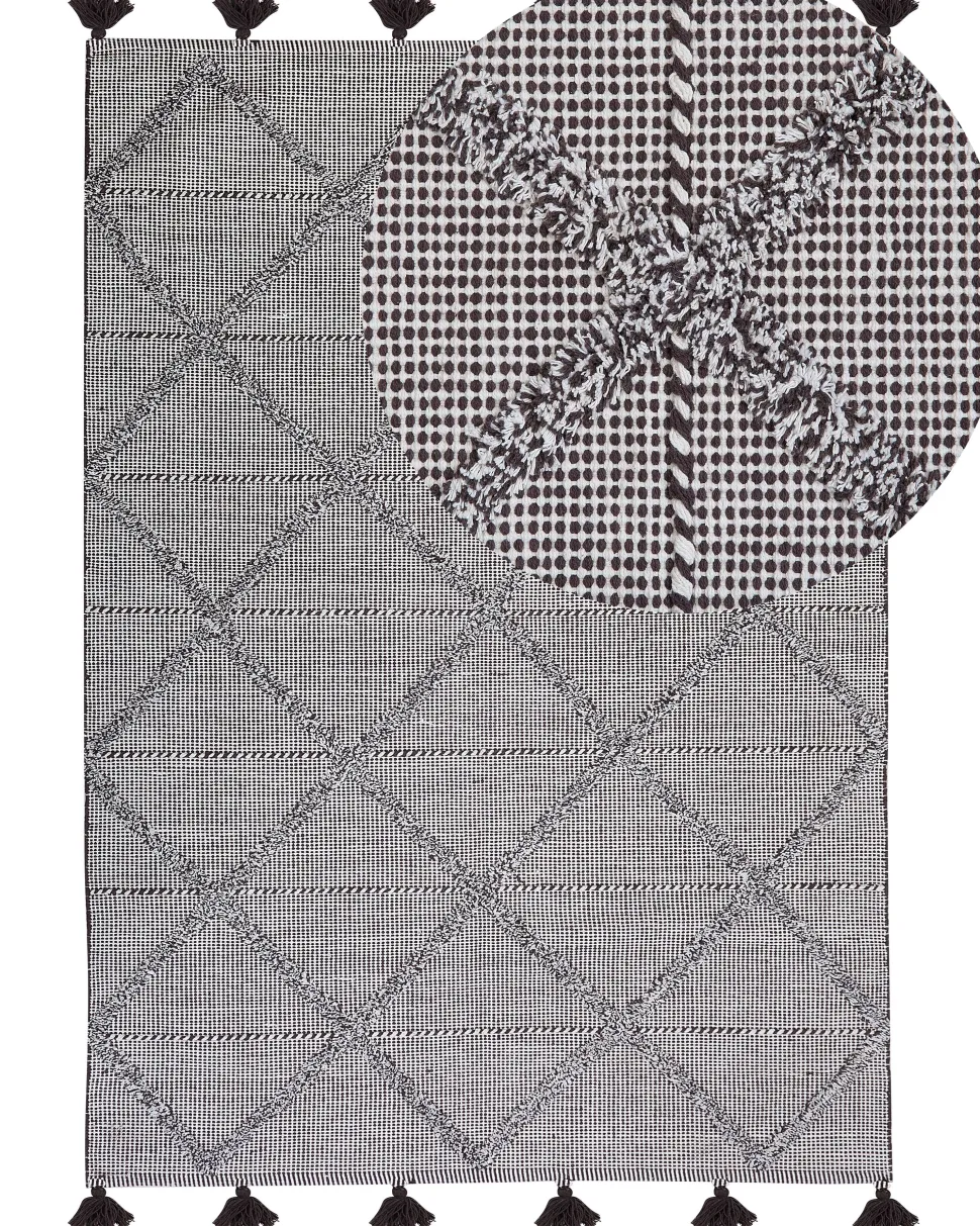 Beliani Matto Puuvilla Ruskea 140 X 200 Cm Tuzla Cheap