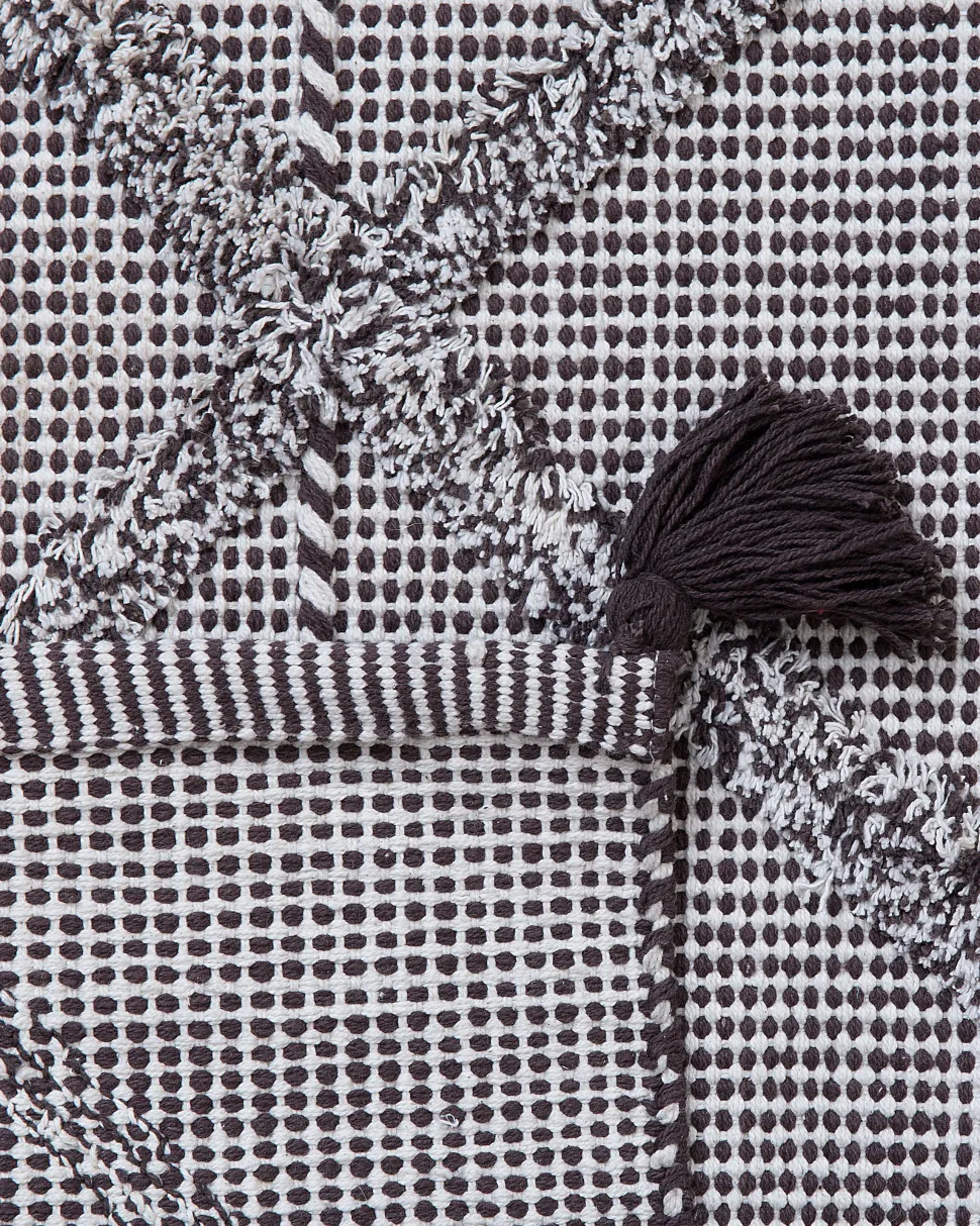 Beliani Matto Puuvilla Ruskea 140 X 200 Cm Tuzla Cheap