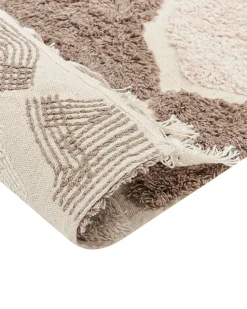 Beliani Matto Puuvilla Ruskea/Beige 160 X 230 Cm Sinop Discount