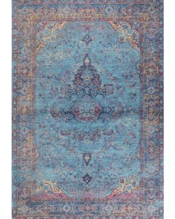 Beliani Matto Puuvilla Sininen 160 X 230 Cm Kansu Shop