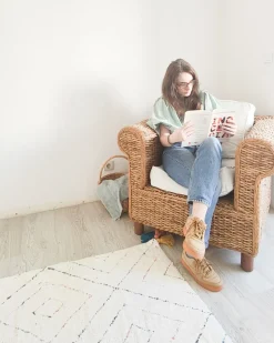 Beliani Matto Puuvilla Valkoinen 80 X 150 Cm Kartal Outlet