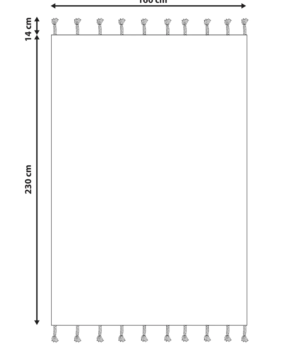 Beliani Matto Puuvilla Valkoinen/Punainen 160 X 230 Cm Kenitra Flash Sale