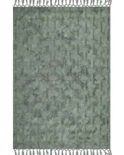 Beliani Matto Puuvilla Vihrea 160 X 230 Cm Kars Best