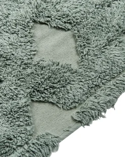 Beliani Matto Puuvilla Vihrea 160 X 230 Cm Kars Best