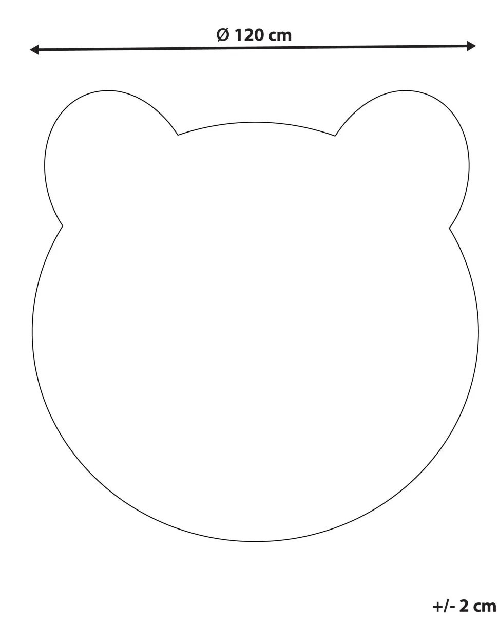 Beliani Matto Ruskea 120 Cm Colargol Flash Sale