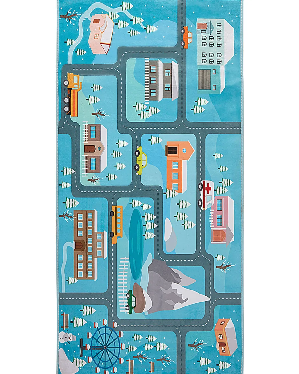 Beliani Matto Sininen 80 X 150 Cm Kigi New