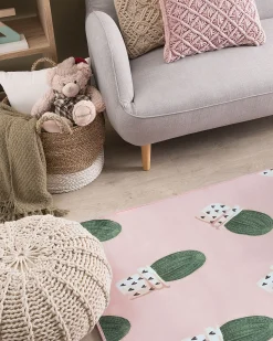 Beliani Matto Vaaleanpunainen 80 X 150 Cm Eldivan Online