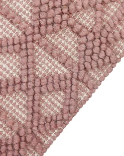 Beliani Matto Vaaleanpunainen 160 X 230 Cm Alucra Cheap