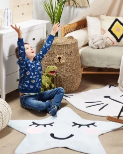 Beliani Matto Vaaleansininen 120 X 120 Cm Sirius Flash Sale