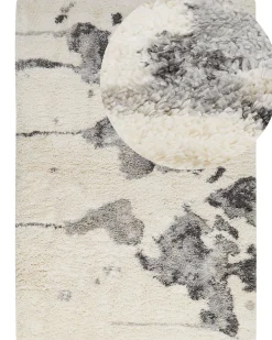 Beliani Matto Valkoinen/Harmaa 160 X 230 Cm Sevan Sale