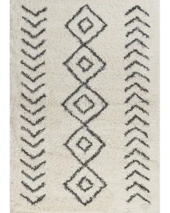 Beliani Matto Valkoinen/Harmaa 160 X 230 Cm Ayrum Cheap