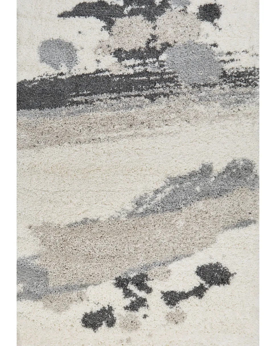 Beliani Matto Valkoinen/Harmaa 200 X 300 Cm Goris Fashion
