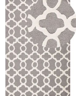 Beliani Matto Villa Harmaa 160 X 230 Cm Zile Hot