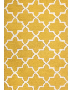 Beliani Matto Villa Keltainen 160 X 230 Cm Silvan Cheap