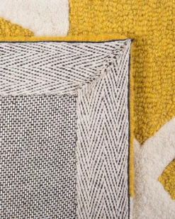 Beliani Matto Villa Keltainen 160 X 230 Cm Silvan Cheap