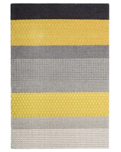 Beliani Matto Villa Keltainen/Harmaa 160 X 230 Cm Akkaya Outlet