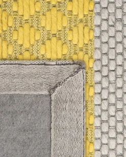 Beliani Matto Villa Keltainen/Harmaa 160 X 230 Cm Akkaya Outlet