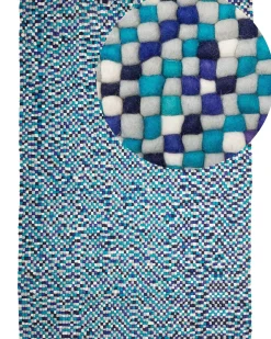 Beliani Matto Villa Laivastonsininen/Valkoinen 160 X 230 Cm Amdo Online