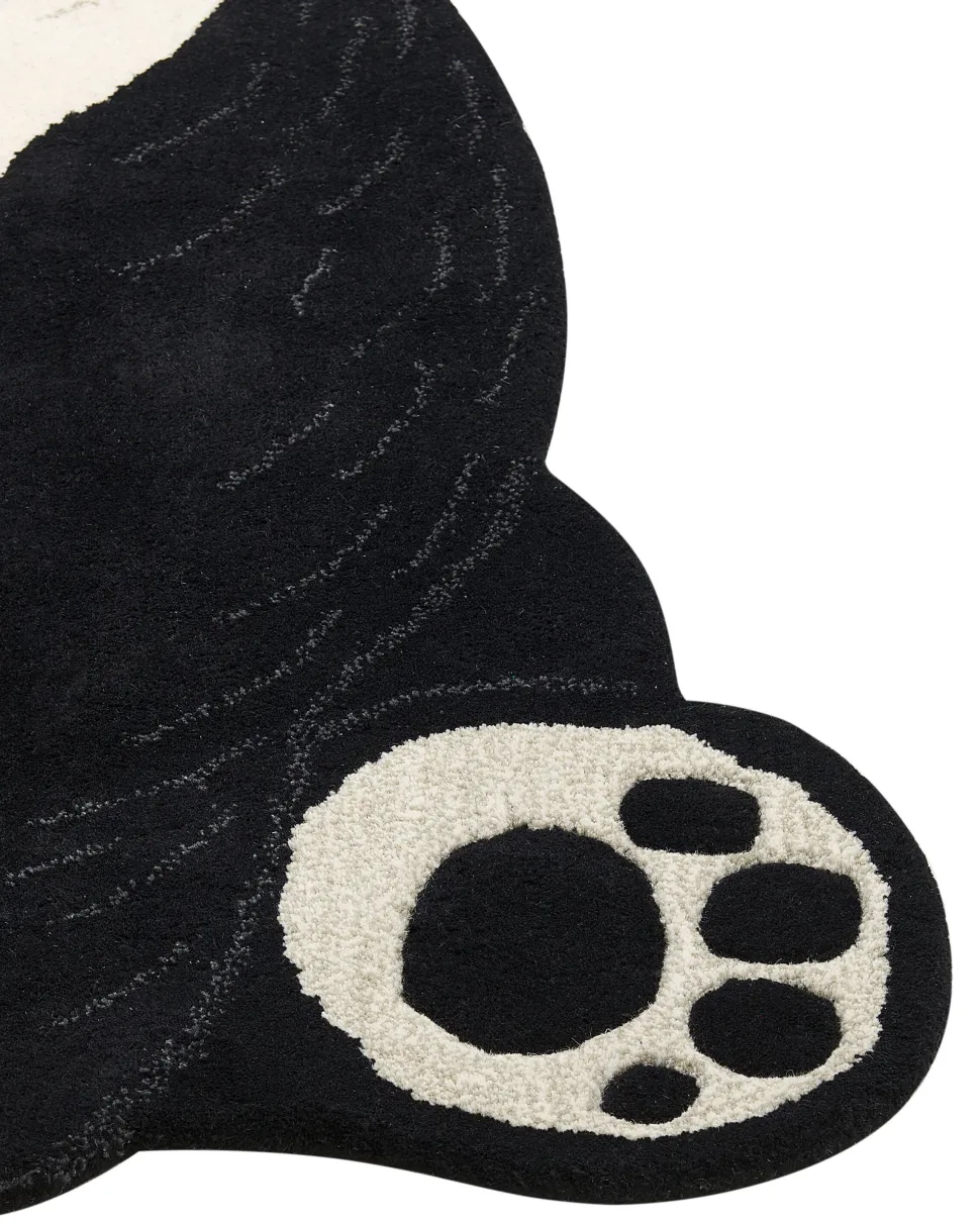 Beliani Matto Villa Musta/Valkoinen 100 X 160 Cm Jingjing Online