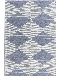 Beliani Matto Villa Vaalea Beige/Sininen 160 X 230 Cm Datca Store