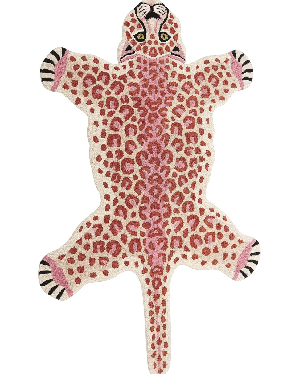 Beliani Matto Villa Vaaleanpunainen 100 X 160 Cm Chuluun Shop