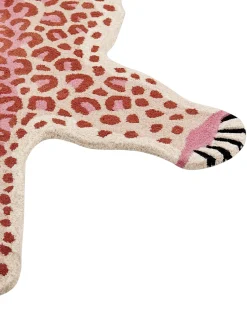 Beliani Matto Villa Vaaleanpunainen 100 X 160 Cm Chuluun Shop