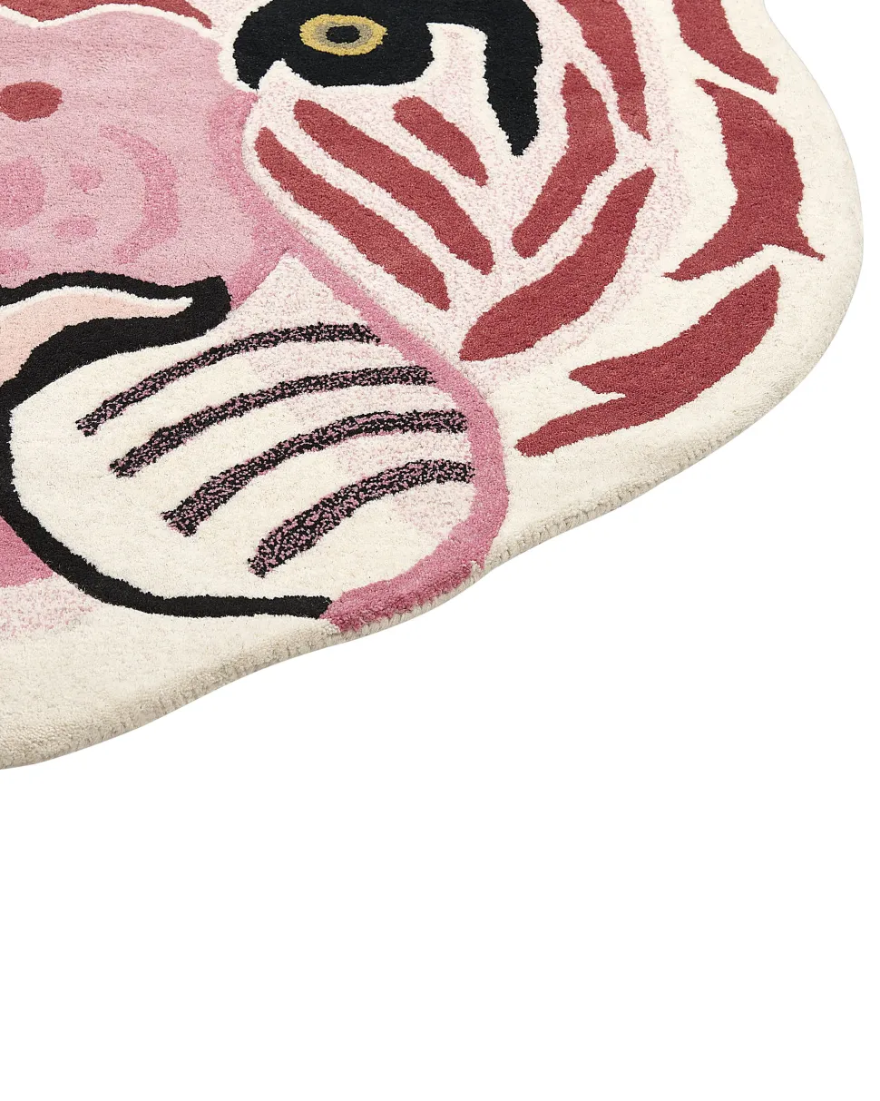 Beliani Matto Villa Vaaleanpunainen 120 X 110 Cm Parker Sale