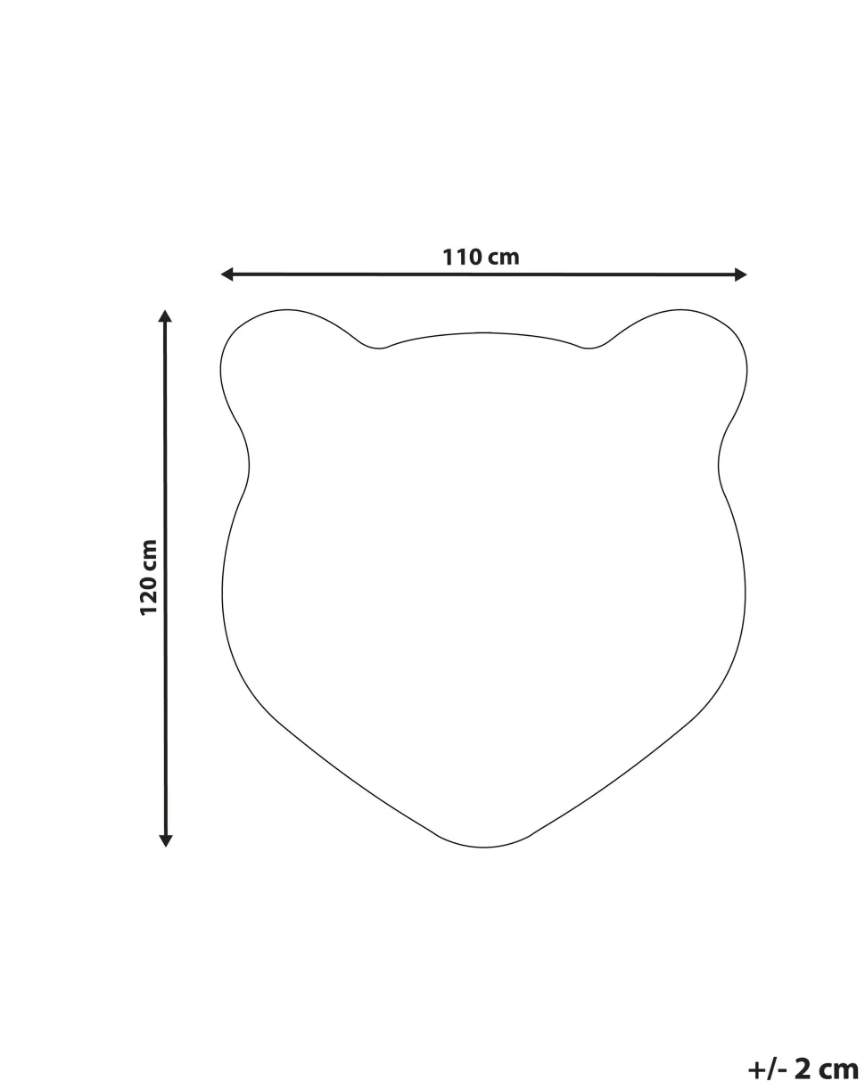Beliani Matto Villa Vaaleanpunainen 120 X 110 Cm Parker Sale