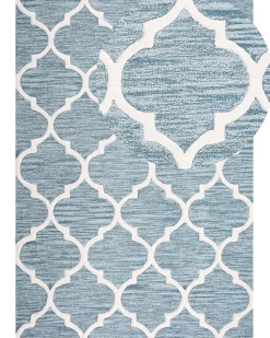 Beliani Matto Villa Vaaleansininen 160 X 230 Cm Yalova Cheap