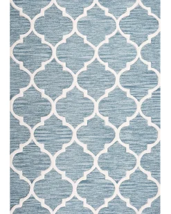 Beliani Matto Villa Vaaleansininen 160 X 230 Cm Yalova Cheap