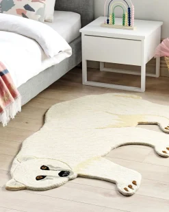 Beliani Matto Villa Valkoinen 100 X 160 Cm Iorek New