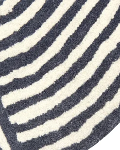 Beliani Matto Villa Valkoinen/Grafiitinharmaa 140 X 200 Cm Kweta Cheap