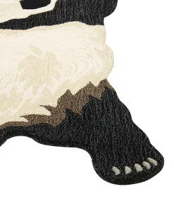 Beliani Matto Villa Valkoinen/Musta 100 X 160 Cm Jingking Cheap