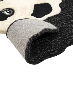 Beliani Matto Villa Valkoinen/Musta 100 X 160 Cm Jingking Cheap