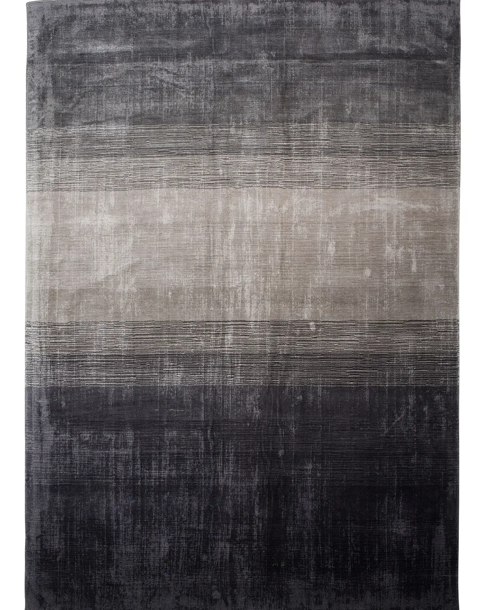 Beliani Matto Viskoosi Harmaa/Musta 160 X 230 Cm Ercis Fashion