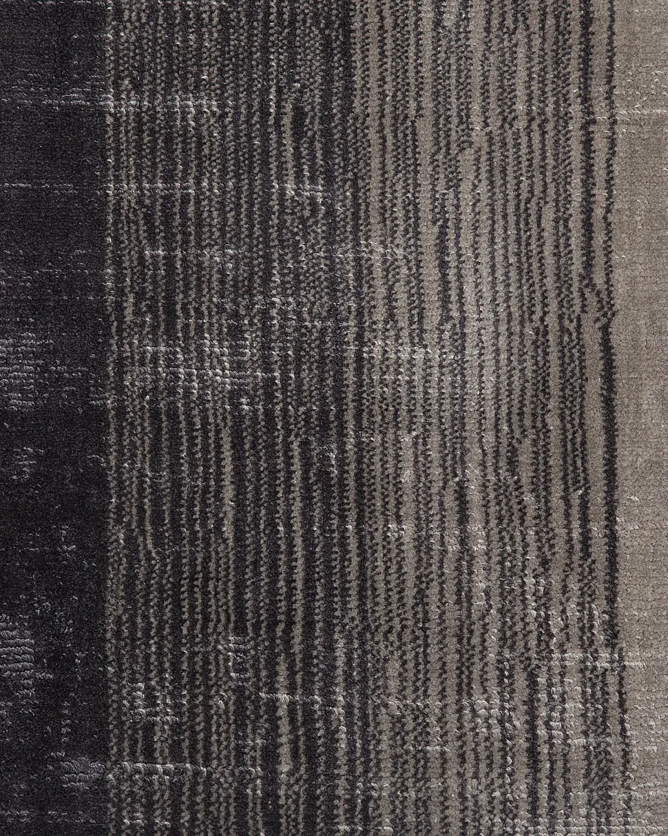 Beliani Matto Viskoosi Harmaa/Musta 160 X 230 Cm Ercis Fashion