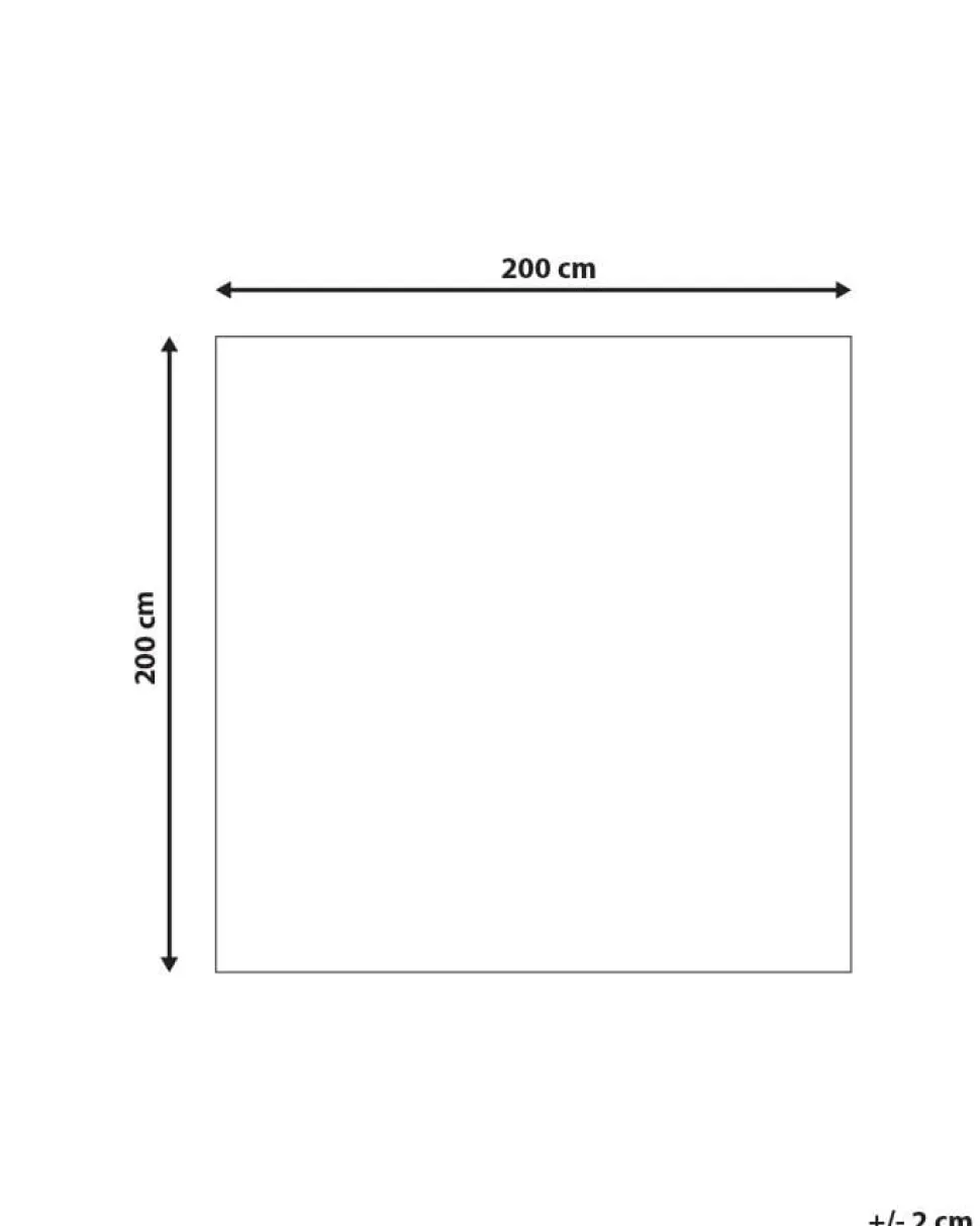 Beliani Matto Viskoosi Harmaa/Sininen 200 X 200 Cm Ercis Hot