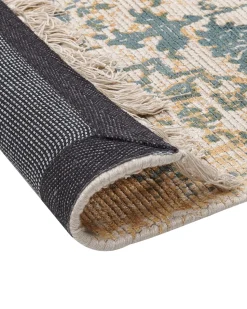 Beliani Matto Viskoosi Keltainen/Tummanvihrea 160 X 230 Cm Boyali Store