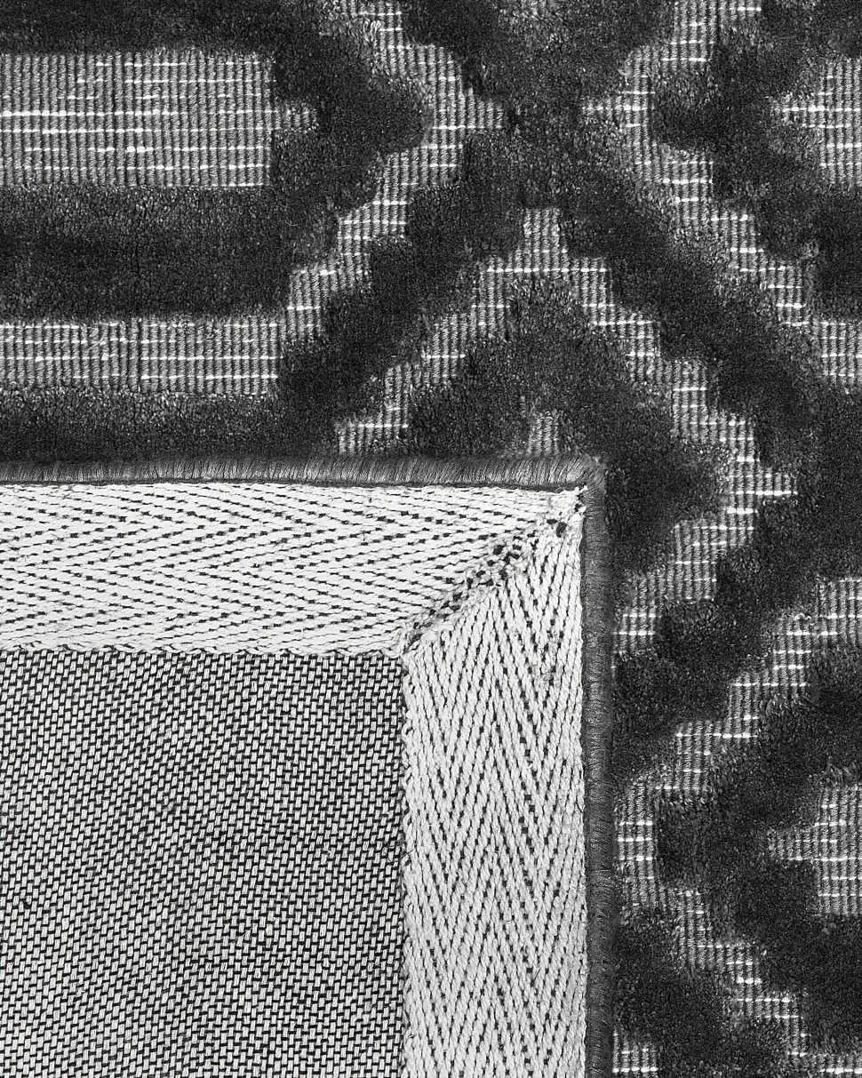 Beliani Matto Viskoosi Tummanharmaa 160 X 230 Cm Adatepe Sale