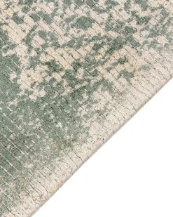 Beliani Matto Viskoosi Vihrea/Beige 160 X 230 Cm Akarsu New