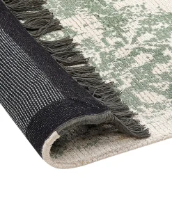 Beliani Matto Viskoosi Vihrea/Beige 160 X 230 Cm Akarsu New