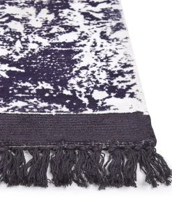 Beliani Matto Viskoosi Violetti/Valkoinen 160 X 230 Cm Akarsu Store