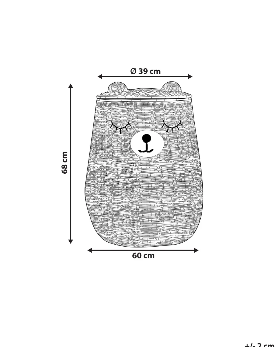 Beliani Meriruohokori Luonnonvari 60 Cm Fulan Cheap