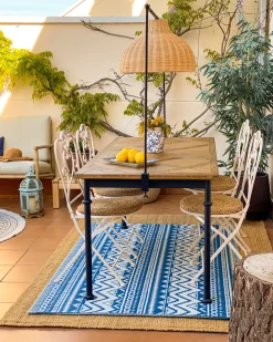 Beliani Metalliset Terassituolit 2 Kpl Valkoinen/Beige Trieste Best