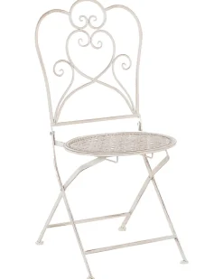 Beliani Metalliset Terassituolit 2 Kpl Valkoinen/Beige Trieste Best