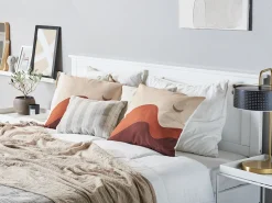 Beliani Monivarinen Kangas Koristetyyny 45 X 45 Cm 2 Kpl Festuca Flash Sale