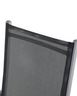 Beliani Musta Alumiininen Puutarhatuolisetti 6 Kpl Catania Flash Sale