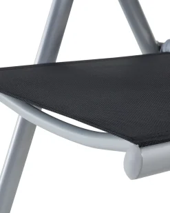 Beliani Musta Alumiininen Puutarhatuolisetti 6 Kpl Catania Flash Sale