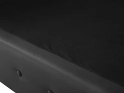 Beliani Musta 3-Istuttava Keinonahkasohva Chesterfield Hot